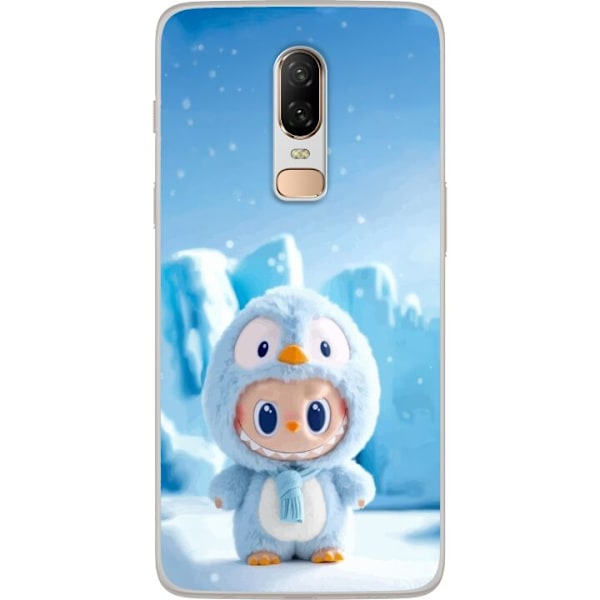 OnePlus 6 Läpinäkyvä kuori musta ritari fortnite