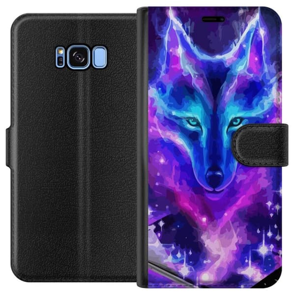 Kompatibelt Lommeboketui til Samsung Galaxy S8 Neon Ulv