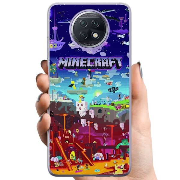 Xiaomi Redmi Note 9T TPU Mobildeksel MineCraft
