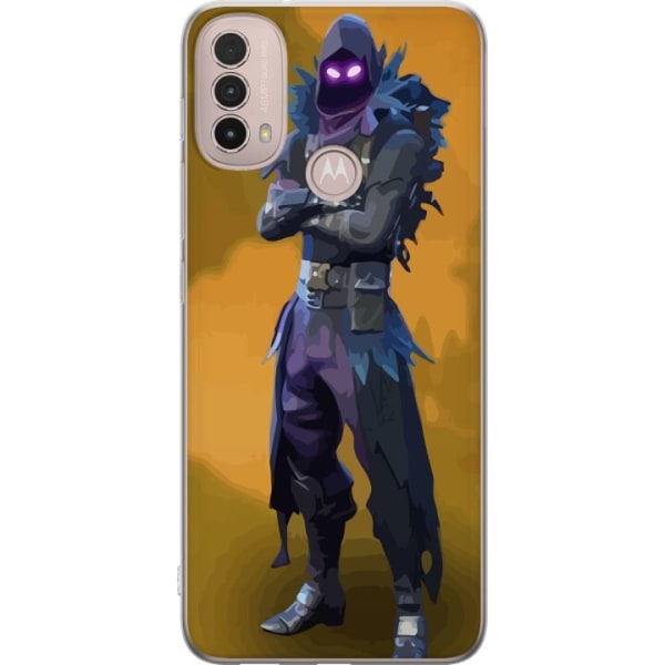 Motorola Moto E40 Gennemsigtig cover Fortnite - Raven