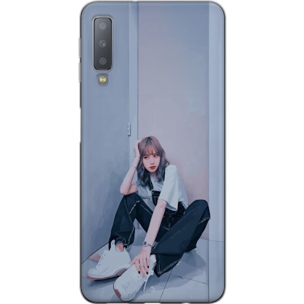 Samsung Galaxy A7 (2018) Genomskinligt Skal Lisa from Blackpink – K-pop Style Icon