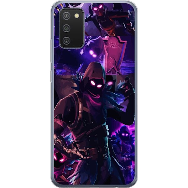 Samsung Galaxy A02s Läpinäkyvä kuori Fortnite Raven