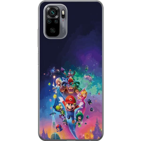 Kompatibelt Mobildeksel til Xiaomi Redmi Note 10 GSuper Mario flerfarget