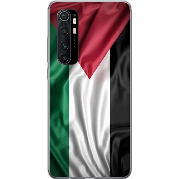 Xiaomi Mi Note 10 Lite Genomskinligt Skal Palestinaflaggan –