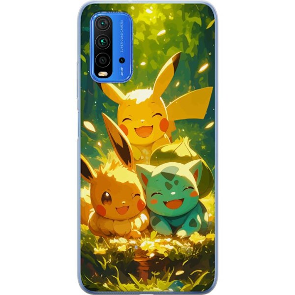 Xiaomi Redmi Note 9 4G Genomskinligt Skal Pixelmonster spelsti