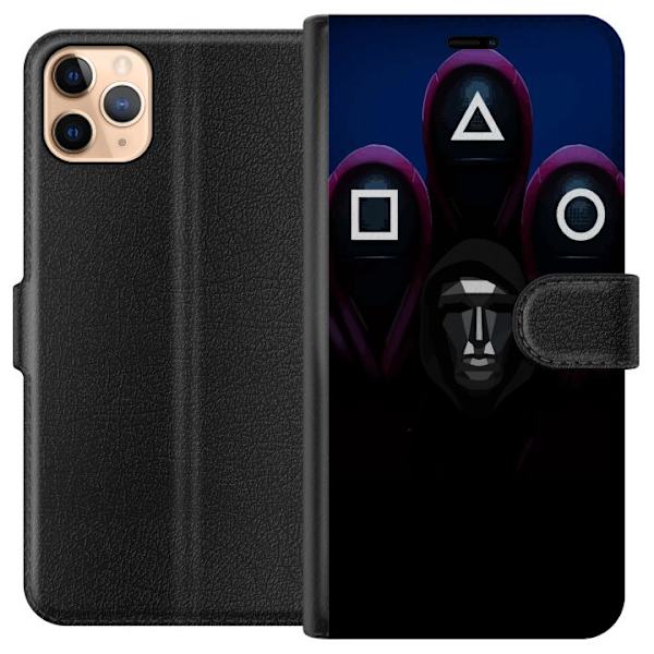 Apple iPhone 11 Pro Max Plånboksfodral Squid Game Säsong 3 Nya Ikoner Populär Serie TV Motiv Asiatisk Drama Trend Ikoniskt Grafisk Design