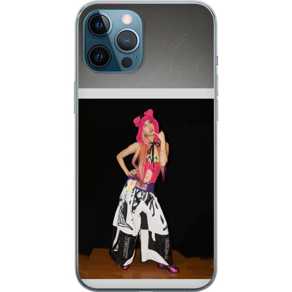 Kompatibel Mobilcover til Apple iPhone 12 Pro Max KATSEYE rosa modeporträtt sort