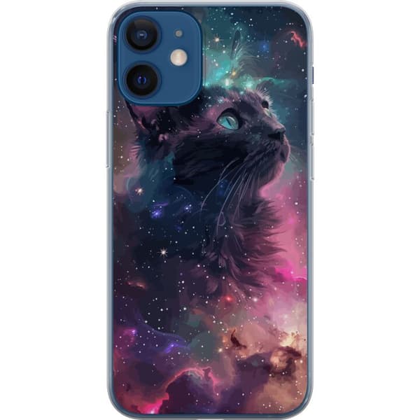 Kompatibelt Mobildeksel til Apple iPhone 12 mini Katten i Galaksen