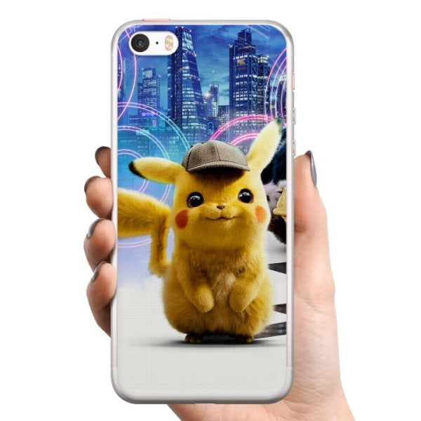 Apple iPhone 5s TPU Mobildeksel Etterforsker Pikachu