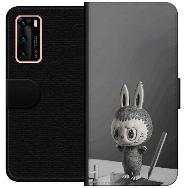 Huawei P40 Plånboksfodral Pop Mart MEGA LABUBU LABUBU Sketch