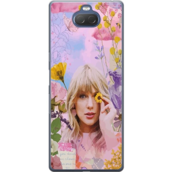 Sony Xperia 10 Genomskinligt Skal Taylor Swift - Blomma