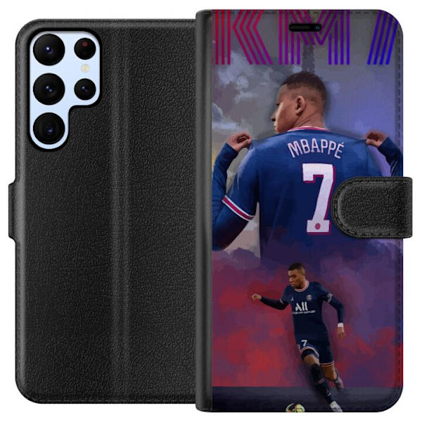 Samsung Galaxy S24 Ultra Tegnebogsetui MAP Fodbold Design Grafisk Mønster Moderne Sportsmotiv Trend Fodbold Populær Grafisk Stil Motiv