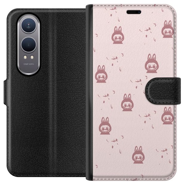 OnePlus Nord CE4 Lite Tegnebogsetui Labubu Neon Pop - Neonfarv