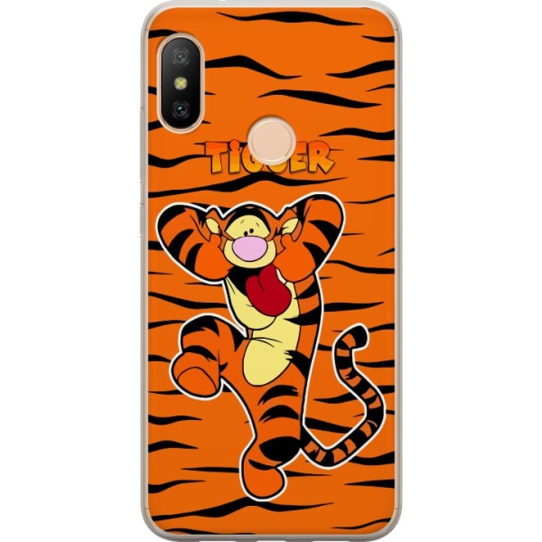Xiaomi Redmi 6 Pro Gennemsigtig cover Tiger