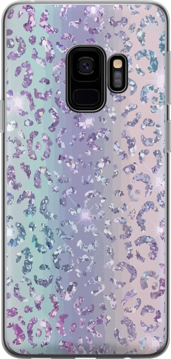 Kompatibelt Mobildeksel til Samsung Galaxy S9 Glitter Leopard
