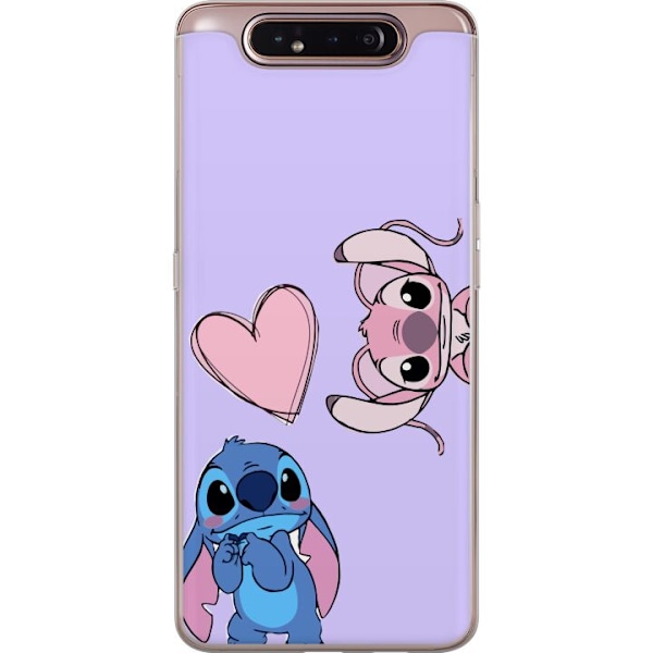Samsung Galaxy A80 Läpinäkyvä kuori Stitch Mode