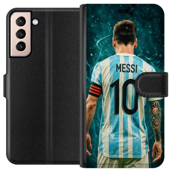 Kompatibelt Plånboksfodral till Samsung Galaxy S21 Messi