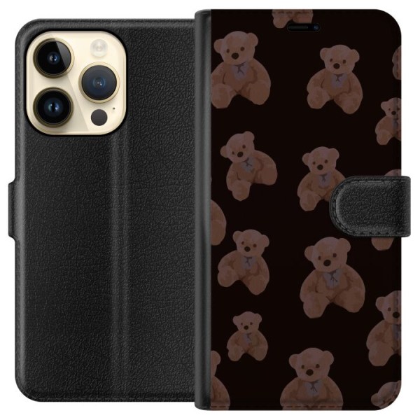 Apple iPhone 15 Pro Plånboksfodral En björn flera björnar