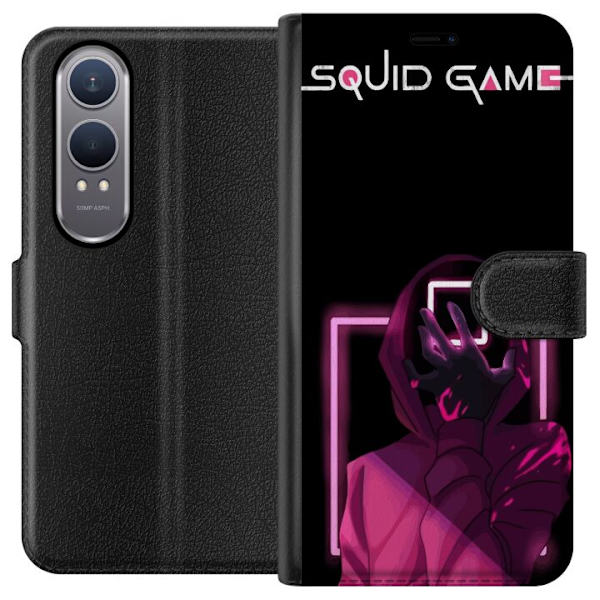 OnePlus Nord CE4 Lite Plånboksfodral Squid Game Tema Populär Serie Motiv Grafiskt Ikoniskt Design Asiatisk Popkultur Spänning Drama