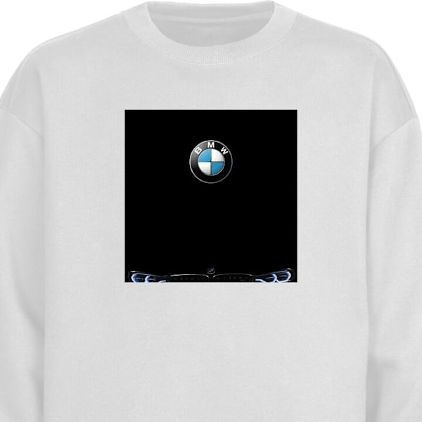 Sweatshirt for Voksen | Klassisk Collegegenser BMW hvit L