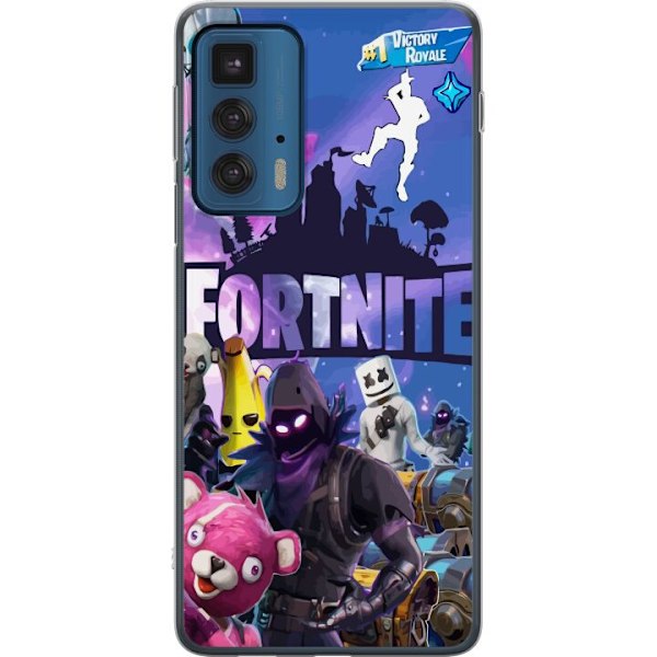 Motorola Edge 20 Pro Gennemsigtig cover Fortnite