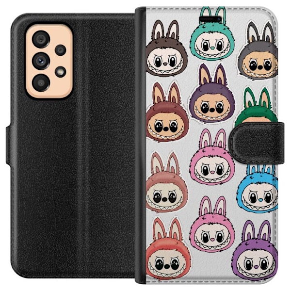 Samsung Galaxy A53 5G Tegnebogsetui Labubu Macaron Monster - N