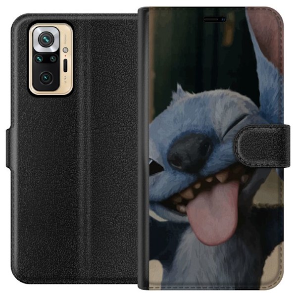 Xiaomi Redmi Note 10 Pro Tegnebogsetui Stitch Sød Alien - Bl