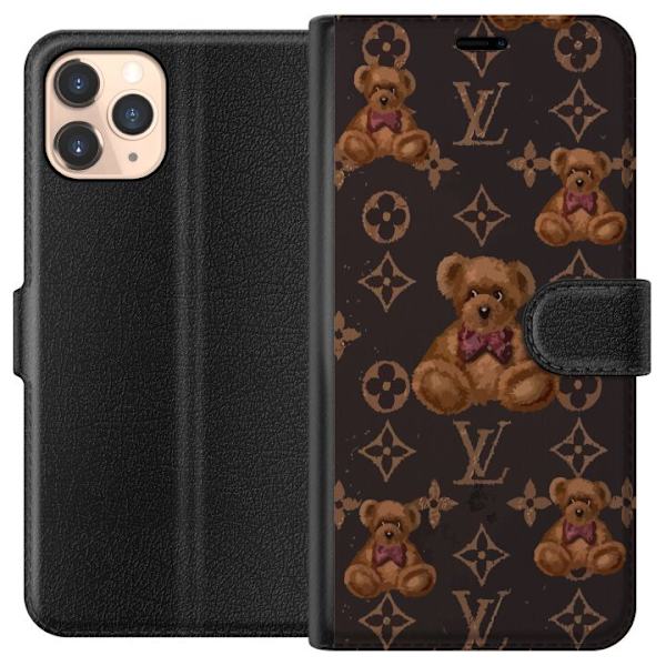 Apple iPhone 11 Pro Tegnebogsetui Louis Vuitton Teddybjørn Mønster Luksus Mode Design Populært Motiv Mode Trend Luksuriøse Accessories