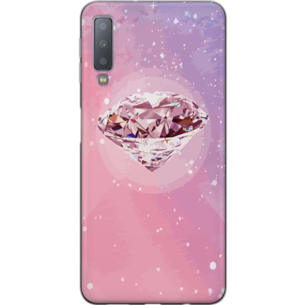 Samsung Galaxy A7 (2018) Läpinäkyvä kuori Glitter Timantti