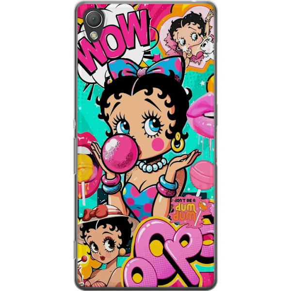 Sony Xperia Z3 Gennemsigtig cover Betty Boop