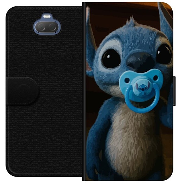 Sony Xperia 10 Plus Lompakkokotelo Stitch & Napp - vauvateema söpöllä hahmolla