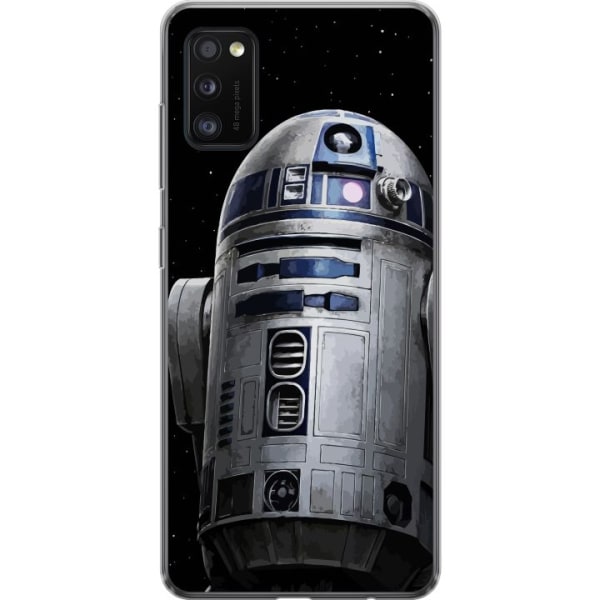 Samsung Galaxy A41 Genomskinligt Skal R2D2 Star Wars