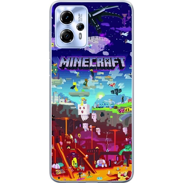 Motorola Moto G13 Genomskinligt Skal Minecraft