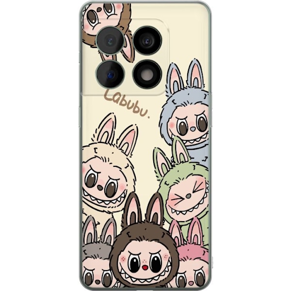 OnePlus 10 Pro Genomskinligt Skal Labubu Pastel Collection