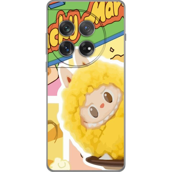 OnePlus 12 Läpinäkyvä kuori Labubu Wacky Mart Pop Mart -sarjan keräilyfiguuri Söpö Muotoilu Suosittu Teemalelu Sarja Luova Taidelelu