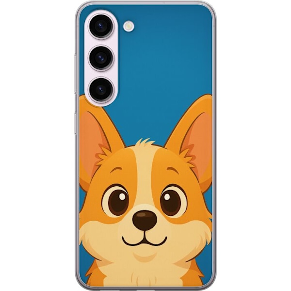 Samsung Galaxy S23 Genomskinligt Skal Hello Corgi
