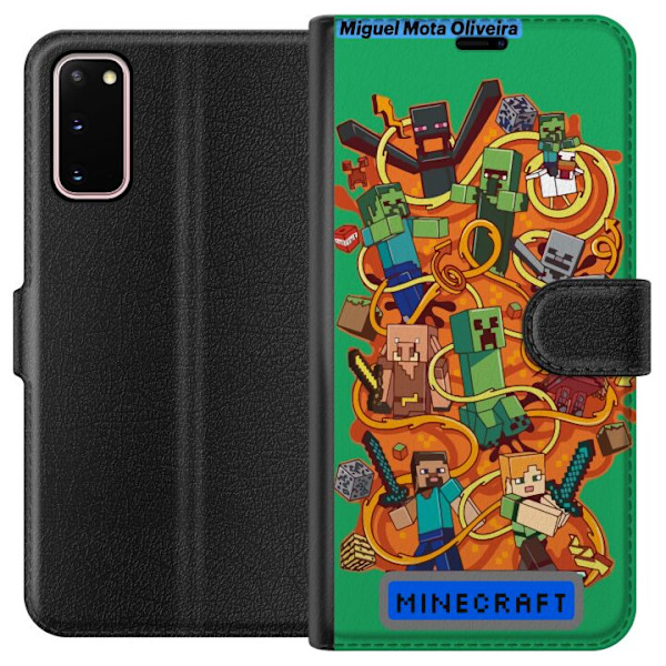 Samsung Galaxy S20 Tegnebogsetui Minecraft