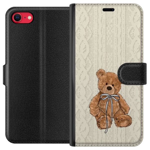 Apple iPhone 7 Tegnebogsetui Lille Teddy – klassisk teddy i enkel design