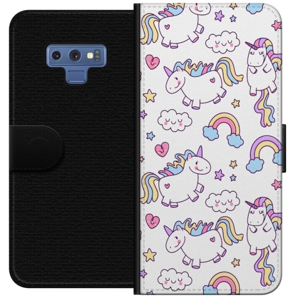 Samsung Galaxy Note9 Lommeboketui Einhorn Mønster