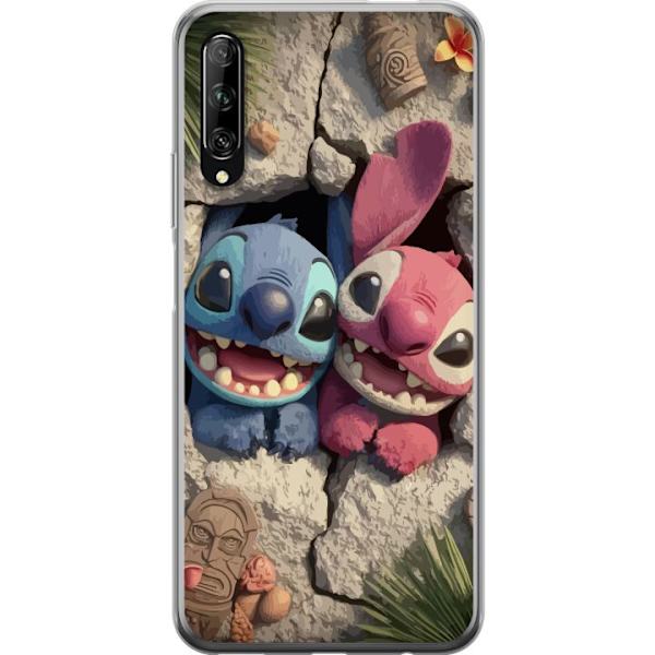 Huawei P smart Pro 2019 Läpinäkyvä kuori Stitch Angel Lilo & Stitch Motiivi Disney Rakkaus Sarjakuvahahmo Suosittu Sininen Avaruusolio Hauska Disne