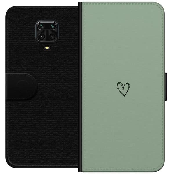 Kompatibelt Plånboksfodral till Xiaomi Redmi Note 9 Pro Hjärta