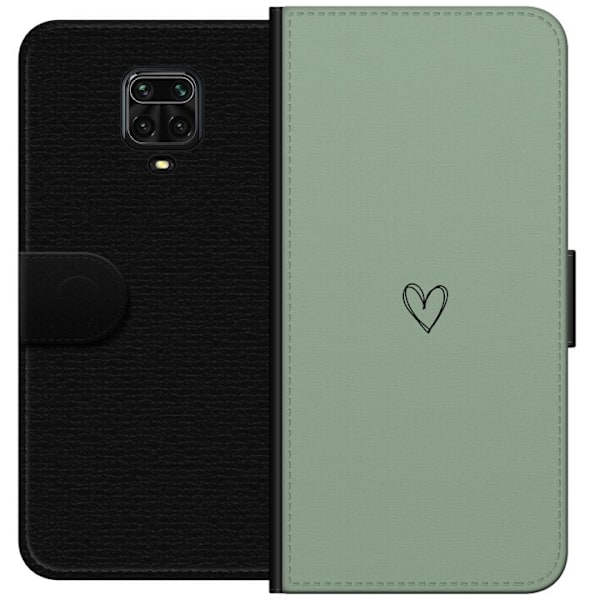 Xiaomi Redmi Note 9 Pro Plånboksfodral Hjärta
