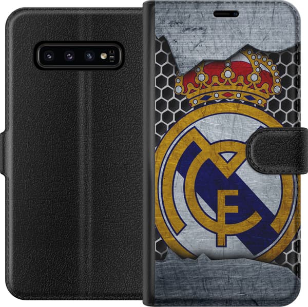 Kompatibelt Lommeboketui til Samsung Galaxy S10 Real Madrid CF