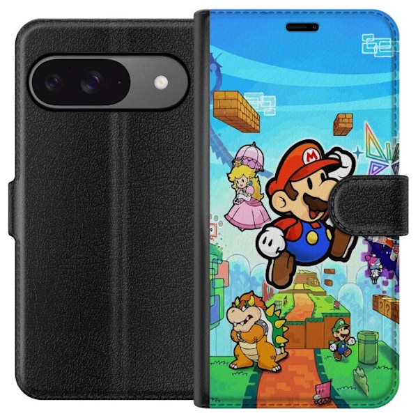 Google Pixel 9 Pro Lompakkokotelo Super Mario