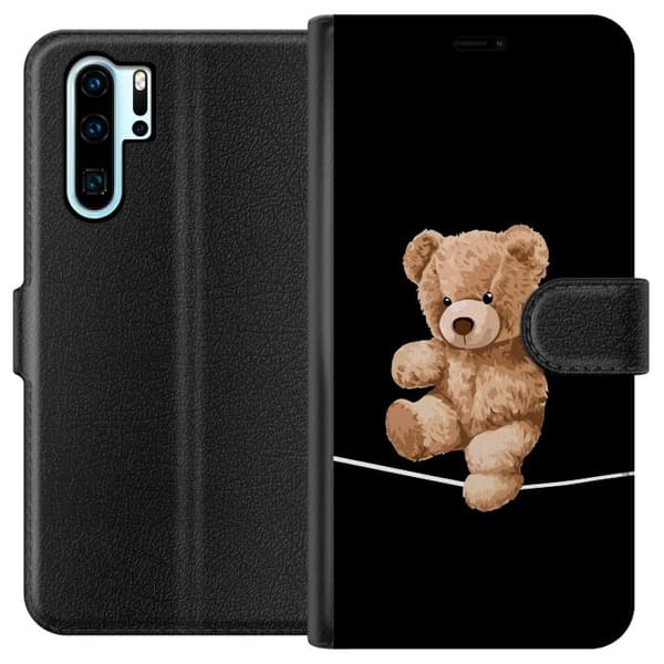 Kompatibel Tegnebogsetui til Huawei P30 Pro Bjørn