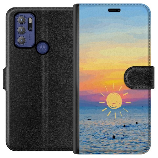 Motorola Moto G60S Lompakkokotelo Auringonlasku