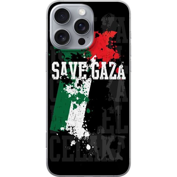 Apple iPhone 16 Pro Max Gjennomsiktig deksel Fri Palestina