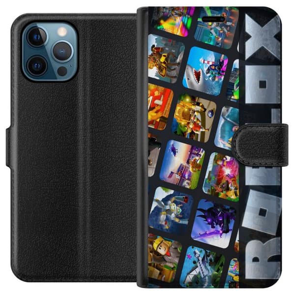 Kompatibel Tegnebogsetui til Apple iPhone 12 Pro Roblox