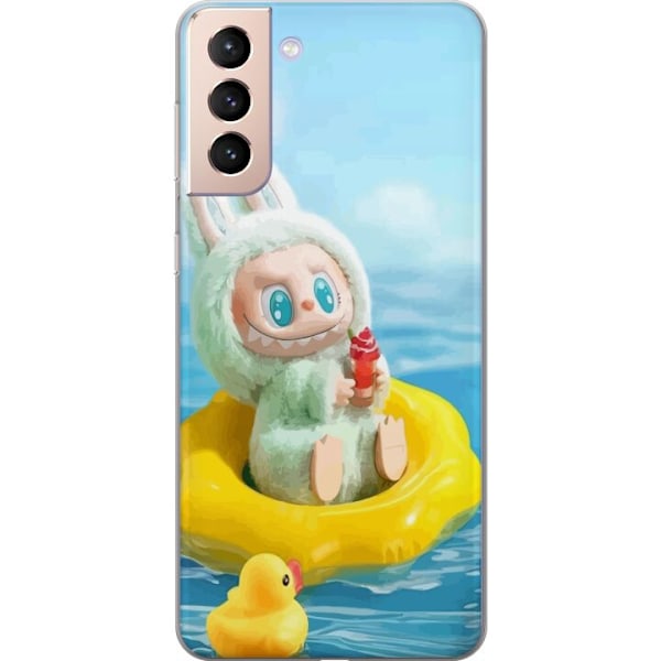 Samsung Galaxy S21 Gjennomsiktig deksel Labubu Macaron-serien