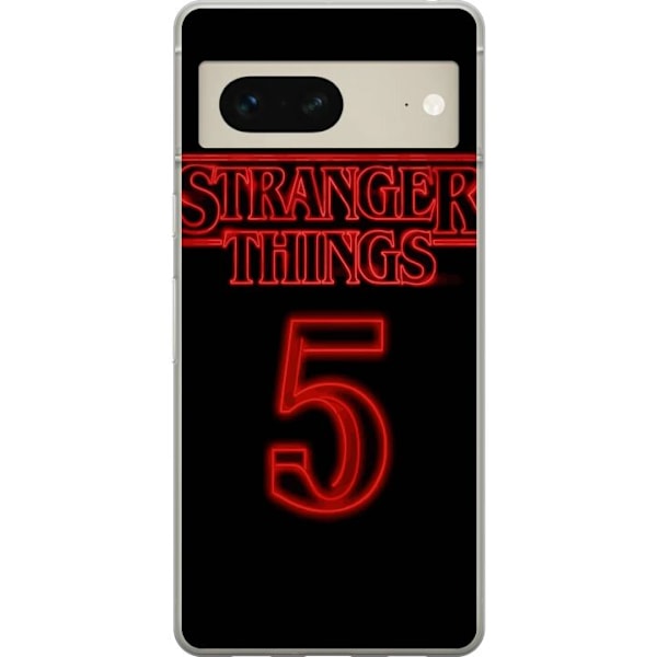 Google Pixel 7 Genomskinligt Skal Stranger Things 5